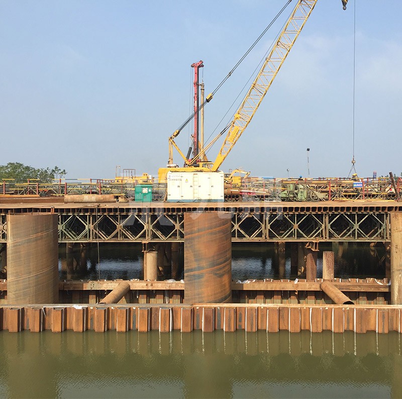武漢市(shi)政路(lu)橋-天河(he)機(ji)場S9標(biao)段3鋼(gang)平檯